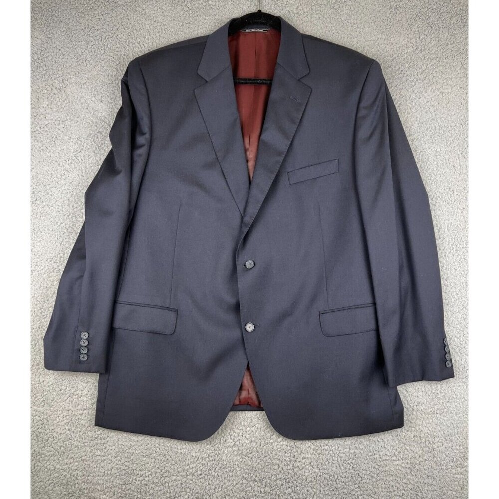Jack Victor Prossimo Blazer Men 44R Navy Blue Loro Piana Wool Solid Sport Jacket